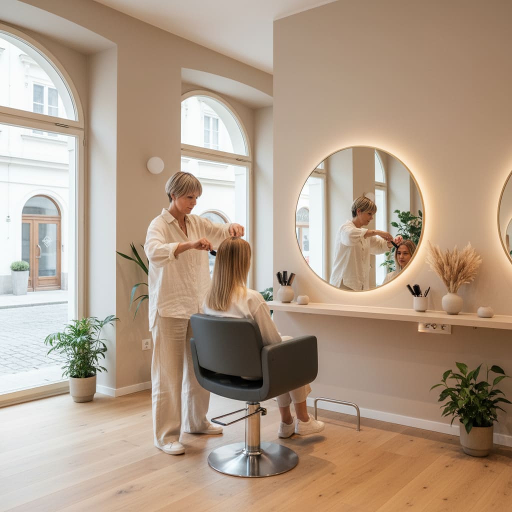 Modernes Hair Studio in Wien